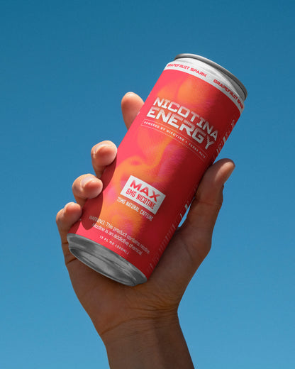 Single can of Nic and Jet Fuel Max – grapefruit spark flavor, 6MG nicotine energy drink with clean fuel
